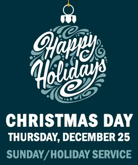 Happy Holidays Christmas bucket