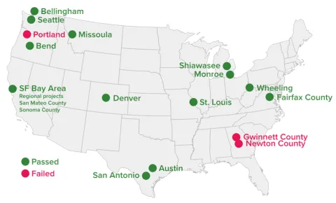 Map of Transit Measures